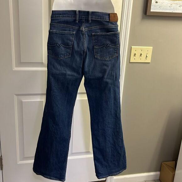 Lucky Brand Sweet’N Low Dark Wash Whiskering Distressed BootCut Ankle Jean-10/30 - Picture 9 of 16